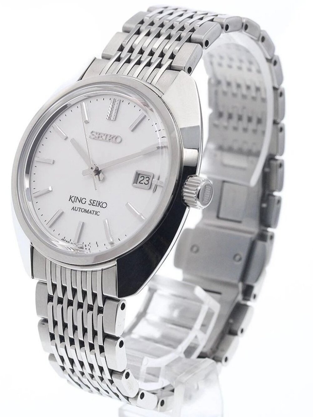 SEIKO King Seiko Date Silver Dial Automatic Men's Watch_944452